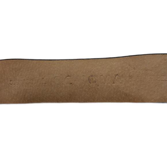 Sonoma Women's Sz L Dark Brown Floral Embroidered Embellished Belt - Picture 5 of 5